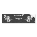 Werewolf Penguin: Woof bumper stickers