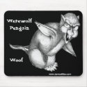 Werewolf Penguin: Woof mousepads