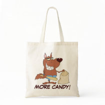 Werewolf Taking Extra Halloween Candy bags