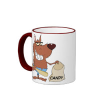 Werewolf Taking Extra Halloween Candy mugs