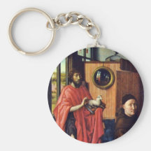 Werl Triptych, Left Wing: St John The Baptist And Keychains