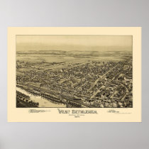 West Bethlehem, PA Panoramic Map - 1894 Print