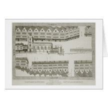 West Cheap as it appeared in the year 1585, engrav Greeting Cards