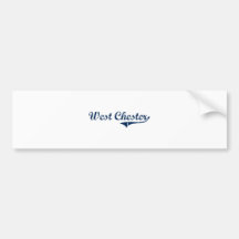 West Chester Pennsylvania Classic Design Bumper Sticker