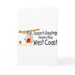 West Coast Greetings Surfing Santa cards