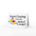West Coast Seasons Greetings Sunbathing cards