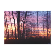 West Coast Sunset Stretched Canvas Print