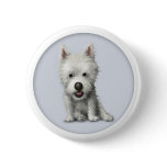 West Highland Terrier Button