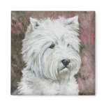 "West Highland Terrier" Dog Art Magnet