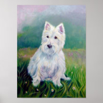 West Highland Terrier Print Poster
