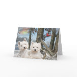 West Highland Terrier winter day cards