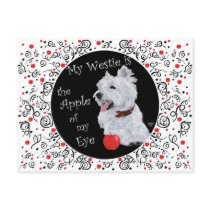 West Highland White Terrier Apple of my Eye Post Cards