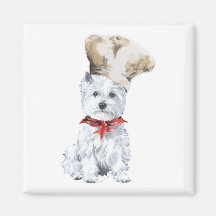 West Highland White Terrier Chef Magnet