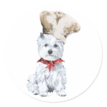West Highland White Terrier Chef Sticker