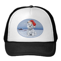 West Highland White Terrier Christmas Trucker Hat