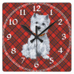 West Highland White Terrier Clock