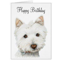 West Highland White Terrier Dog Cards