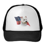 West Highland White Terrier Flag Hats