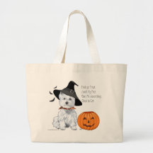 West Highland White Terrier Halloween Tote Bag