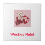 West Highland White Terrier Heart Box Tile