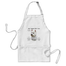 West Highland White Terrier History Design Apron
