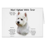 West Highland White Terrier History Design Greeting Cards