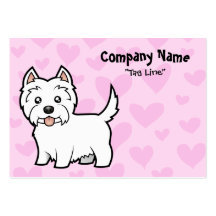 West Highland White Terrier Love Business Card Templates