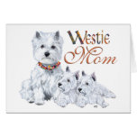 West Highland White Terrier Mum & Pups Card