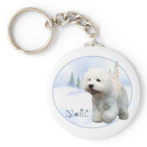 West Highland White Terrier Noel Keychain