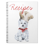 West Highland White Terrier Recipe Book Spiral Notebook