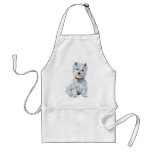 West Highland White Terrier Red Collar Aprons