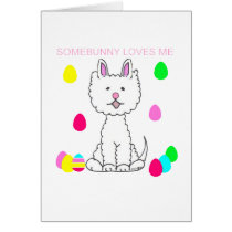 West Highland White Terrier Somebunny Loves Me cards