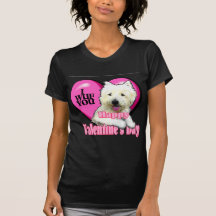 West Highland White Terrier Valentines Tshirts