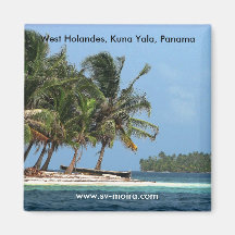 West Holandes, Kuna Yala, Panama. Refrigerator Magnets