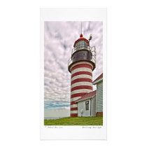 West Quoddy Head Light Photocard