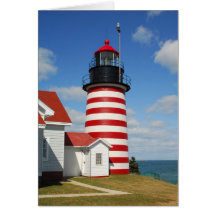 West Quoddy Head Lighthouse Greeting Card