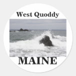 West Quoddy Round Stickers