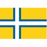 West Sweden, Sweden flag photo sculptures