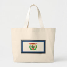 West Virginia Flag Canvas Bag