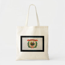 West Virginia Flag Canvas Bag