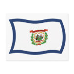 West Virginia Flag Postcard