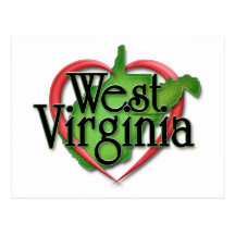 West Virginia Love Hug Post Cards