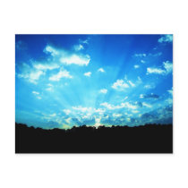 West Virginia Sunrise Blue Postcard
