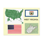 West Virginia, USA postcards