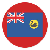 Western Australia Flag Round Sticker