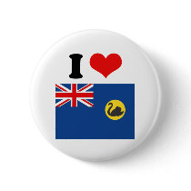Western Australian Flag Pinback Buttons