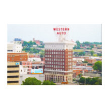 Western Auto Building Loft Condos Kansas City Canvas Prints