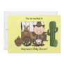 Western Baby Boy and Cow Pony - Shower or Party Personalized Invitation