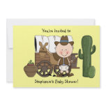 Western Baby Boy and Cow Pony - Shower or Party invitations