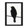Western Bluebird silhouette Postcard